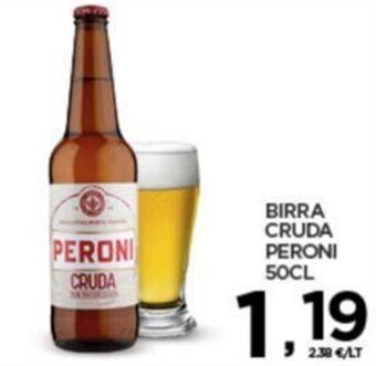 Interspar BIRRA CRUDA PERONI 50CL offerta