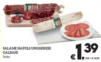 Il Centesimo SALAME NAPOLI/UNGHERESE GALBANI offerta
