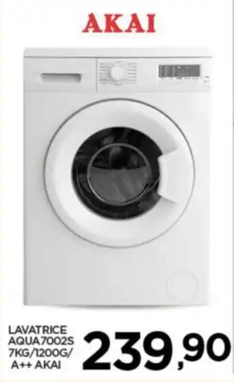 Interspar LAVATRICE AQUA7002S 7KG/1200G/ A++ AKAI offerta