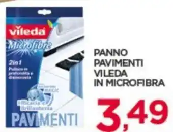 Interspar PANNO PAVIMENTI VILEDA IN MICROFIBRA offerta