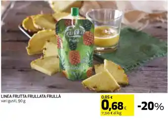 Coop LINEA FRUTTA FRULLATA FRULLÀ vari gusti, 90 g offerta