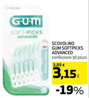 SCOVOLINO GUM SOFTPICKS ADVANCED confezione 30 pezzi