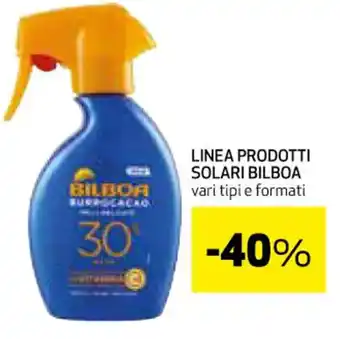 Coop LINEA PRODOTTI SOLARI BILBOA vari tipi e formati offerta