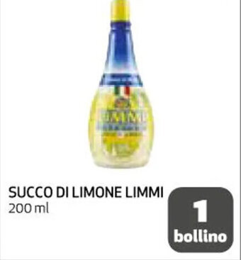 Coop SUCCO DI LIMONE LIMMI 200 ml offerta