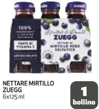 Coop NETTARE MIRTILLO ZUEGG 6x125 ml offerta