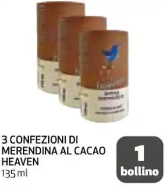 Coop 3 CONFEZIONI DI MERENDINA AL CACAO HEAVEN 135 ml offerta