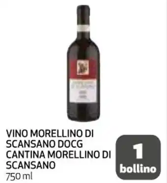 Coop VINO MORELLINO DI SCANSANO DOCG CANTINA MORELLINO DI SCANSANO 750 ml offerta