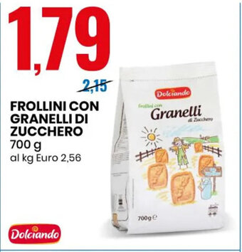 Eurospin FROLLINI CON GRANELLI DI ZUCCHERO 700 g offerta