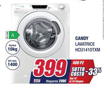 Trony CANDY LAVATRICE HCU1410TXM offerta