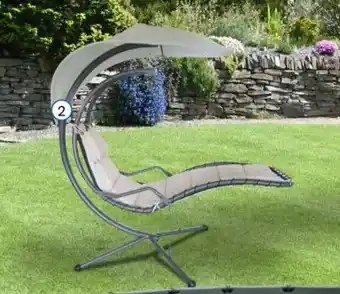 Eurospin SEDIA A DONDOLO CON TETTO PARASOLE misura 200x125x195 cm. offerta