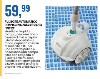 Eurospin PULITORE AUTOMATICO PER PISCINA ZX50 28007EX "INTEX" offerta
