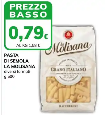 Basko PASTA DI SEMOLA LA MOLISANA diversi formati g 500 offerta
