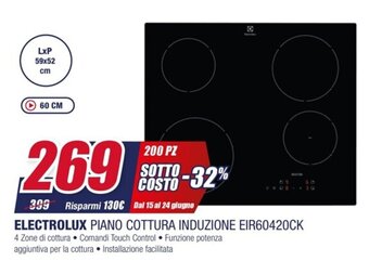 ELECTROLUX PIANO COTTURA INDUZIONE EIR60420CK