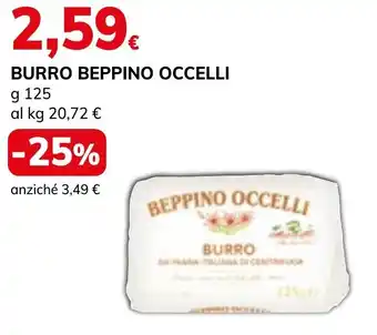 BURRO BEPPINO OCCELLI g 125