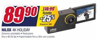Trony NILOX 4K HOLIDAY offerta
