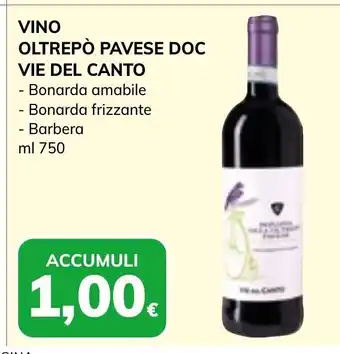 Basko VINO OLTREPÒ PAVESE DOC VIE DEL CANTO - Bonarda amabile - Bonarda frizzante - Barbera ml 750 offerta