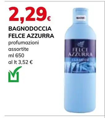 Basko BAGNODOCCIA FELCE AZZURRA profumazioni assortite ml 650 offerta