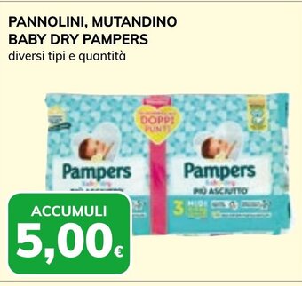 Basko PANNOLINI, MUTANDINO BABY DRY PAMPERS diversi tipi e quantità offerta