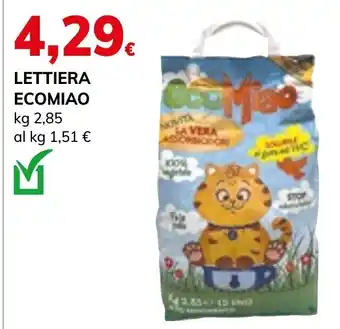 Basko LETTIERA ECOMIAO kg 2,85 al kg 1,51 € offerta