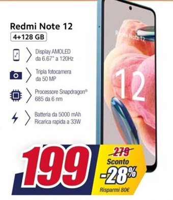 Trony Redmi Note 12 offerta