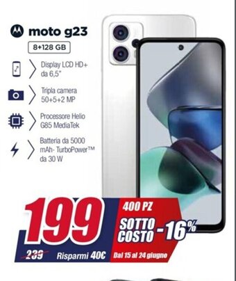 Trony Motorola moto g23 offerta