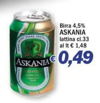 Ard Discount Birra 4,5% ASKANIA lattina cl.33 offerta