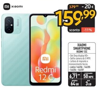 FreeShop XIAOMI SMARTPHONE REDMI 12C offerta