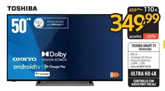 FreeShop TOSHIBA SMART TV 50UAD63DA offerta