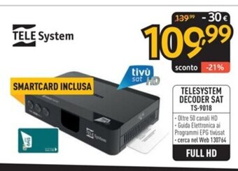 TELESYSTEM DECODER SAT TS-9018