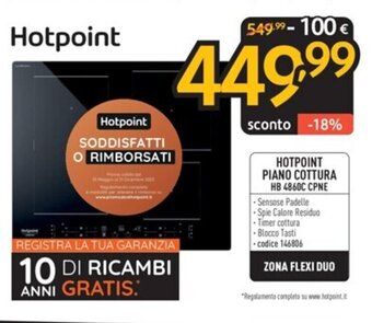 HOTPOINT PIANO COTTURA HB 4860C CPNE