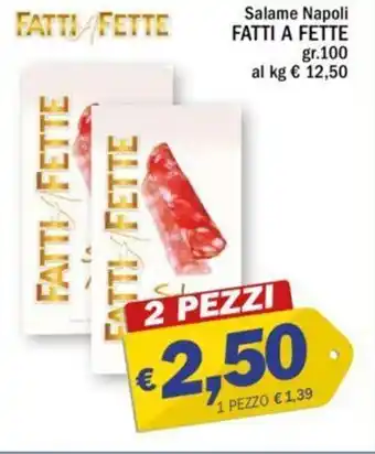 Ard Discount Salame Napoli FATTI A FETTE gr. 100 offerta