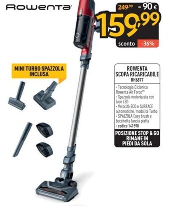 FreeShop ROWENTA SCOPA RICARICABILE RH6877 offerta