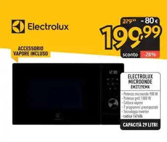 FreeShop ELECTROLUX MICROONDE EM2729EMK offerta