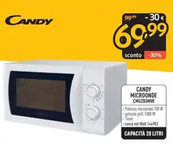 FreeShop CANDY MICROONDE CMG20SMW offerta