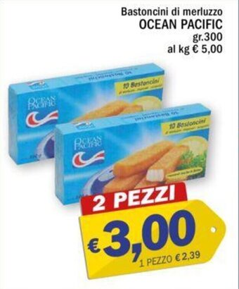 Bastoncini di merluzzo OCEAN PACIFIC gr. 300