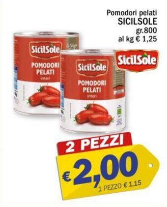 Ard Discount Pomodori pelati SICILSOLE gr.800 offerta