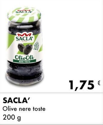 Iper Tosano SACLA' Olive nere toste 200 g offerta