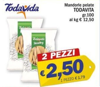 Ard Discount Mandorle pelate TODAVITA gr.100 offerta
