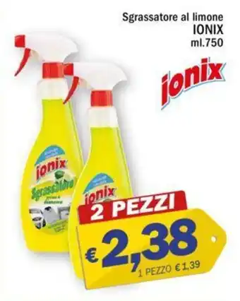 Ard Discount Sgrassatore al limone IONIX ml.750 offerta