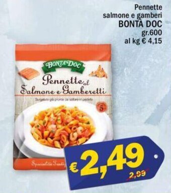 Ard Discount Pennette salmone e gamberi BONTA DOC gr. 600 offerta