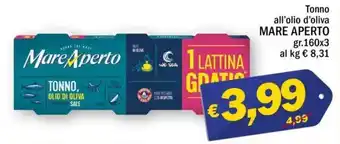 Ard Discount Tonno all'olio d'oliva MARE APERTO gr.160x3 offerta