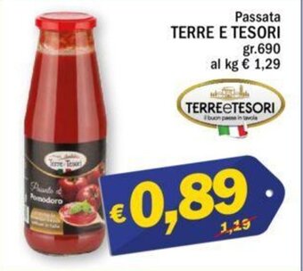 Ard Discount Passata TERRE E TESORI gr.690 offerta