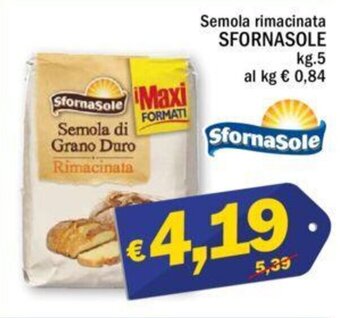 Ard Discount Semola rimacinata SFORNASOLE kg.5 offerta