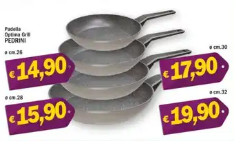 Padella Optima Grill PEDRINI Ø cm.26
