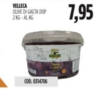 Carico Cash & Carry VELLECA OLIVE DI GAETA DOP 2 KG offerta