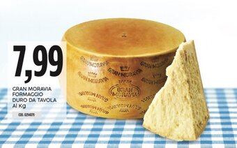 Carico Cash & Carry GRAN MORAVIA FORMAGGIO DURO DA TAVOLA offerta