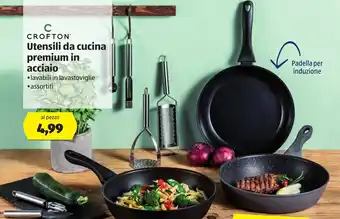 ALDI Crofton Utensili da cucina premium in acciaio offerta