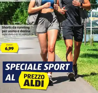 ALDI Shorts da running per uomo e donna offerta