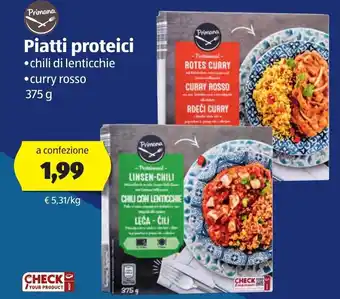 ALDI Primana Piatti proteici 375g offerta