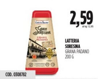 Carico Cash & Carry LATTERIA SORESINA GRANA PADANO 200 G offerta